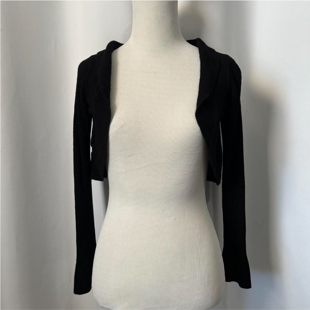 rampage - y2k long sleeve ruffle bolero shrug